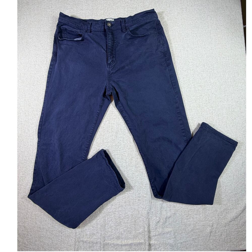 Flint and Tinder Men's 34x34 Tapered Fit Blue Stretch Casual Workwear Pants